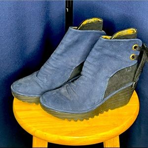 Fly London Yama Boots, Blue, 39